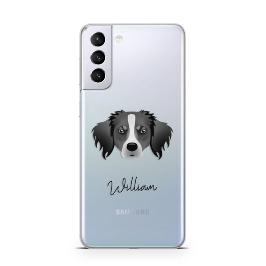 Australian Shepherd Personalised Samsung S21 Plus Phone Case
