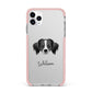 Australian Shepherd Personalised iPhone 11 Pro Max Impact Pink Edge Case