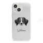 Australian Shepherd Personalised iPhone 13 Mini Clear Bumper Case