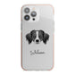 Australian Shepherd Personalised iPhone 13 Pro Max TPU Impact Case with Pink Edges