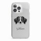 Australian Shepherd Personalised iPhone 13 Pro TPU Impact Case with White Edges