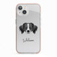 Australian Shepherd Personalised iPhone 13 TPU Impact Case with Pink Edges