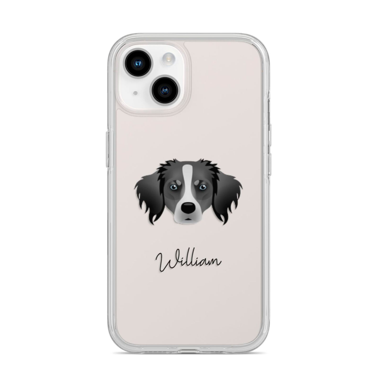 Australian Shepherd Personalised iPhone 14 Clear Tough Case Starlight