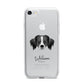 Australian Shepherd Personalised iPhone 7 Bumper Case on Silver iPhone