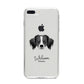 Australian Shepherd Personalised iPhone 8 Plus Bumper Case on Silver iPhone