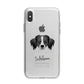 Australian Shepherd Personalised iPhone X Bumper Case on Silver iPhone Alternative Image 1