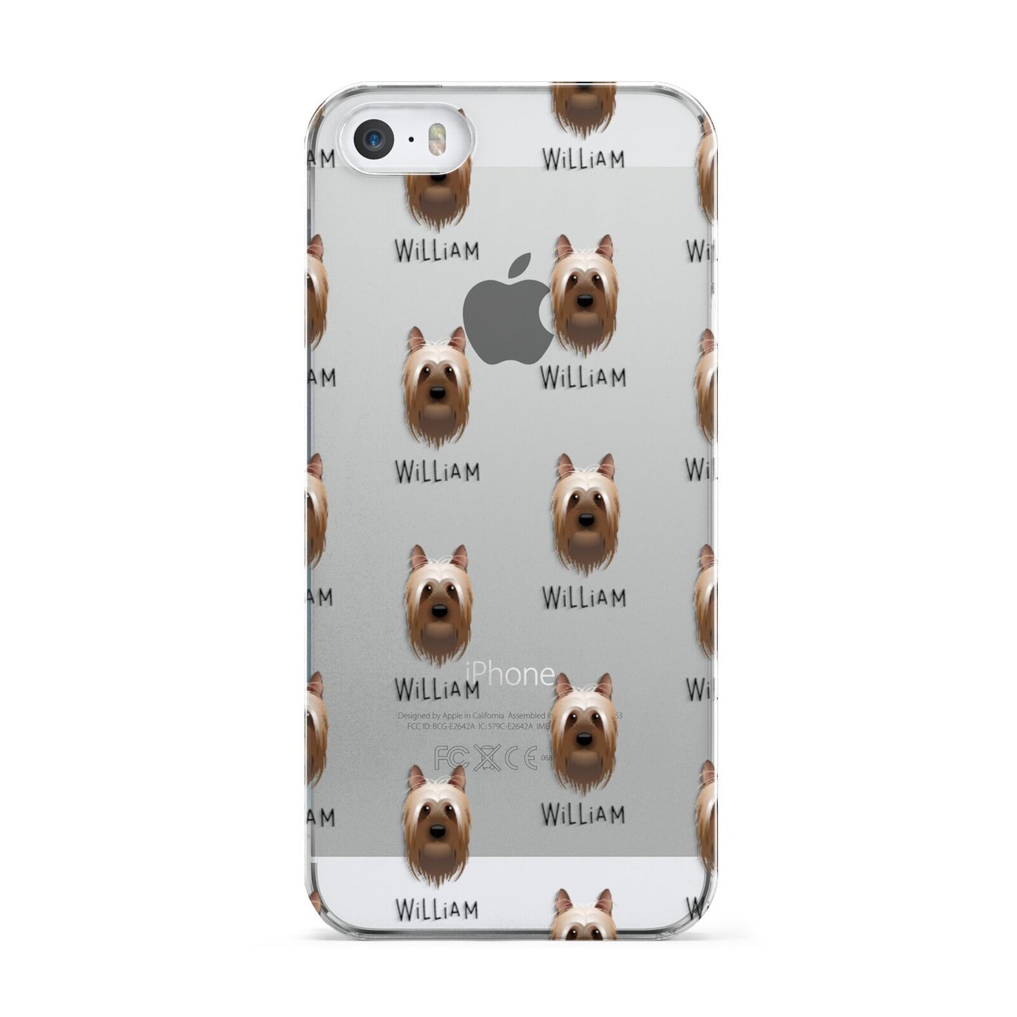 Australian Silky Terrier Icon with Name Apple iPhone 5 Case