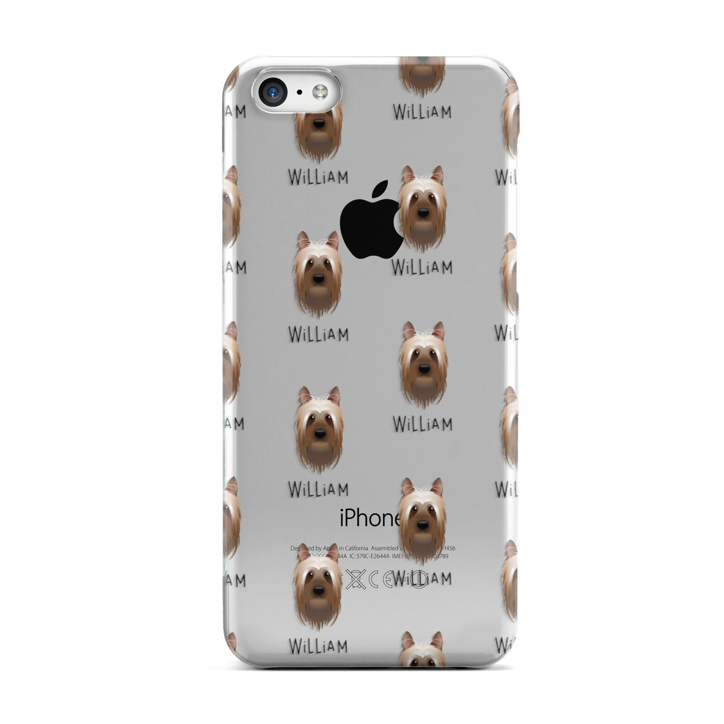 Australian Silky Terrier Icon with Name Apple iPhone 5c Case