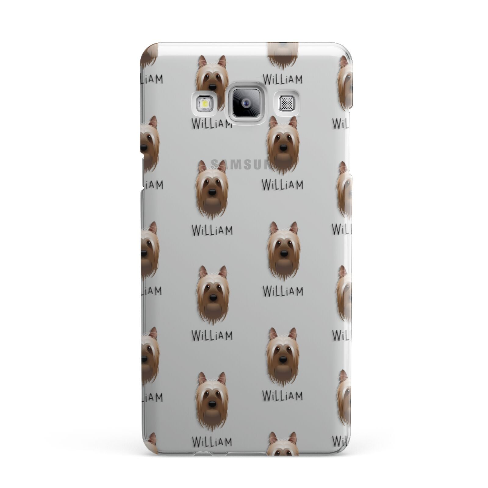 Australian Silky Terrier Icon with Name Samsung Galaxy A7 2015 Case