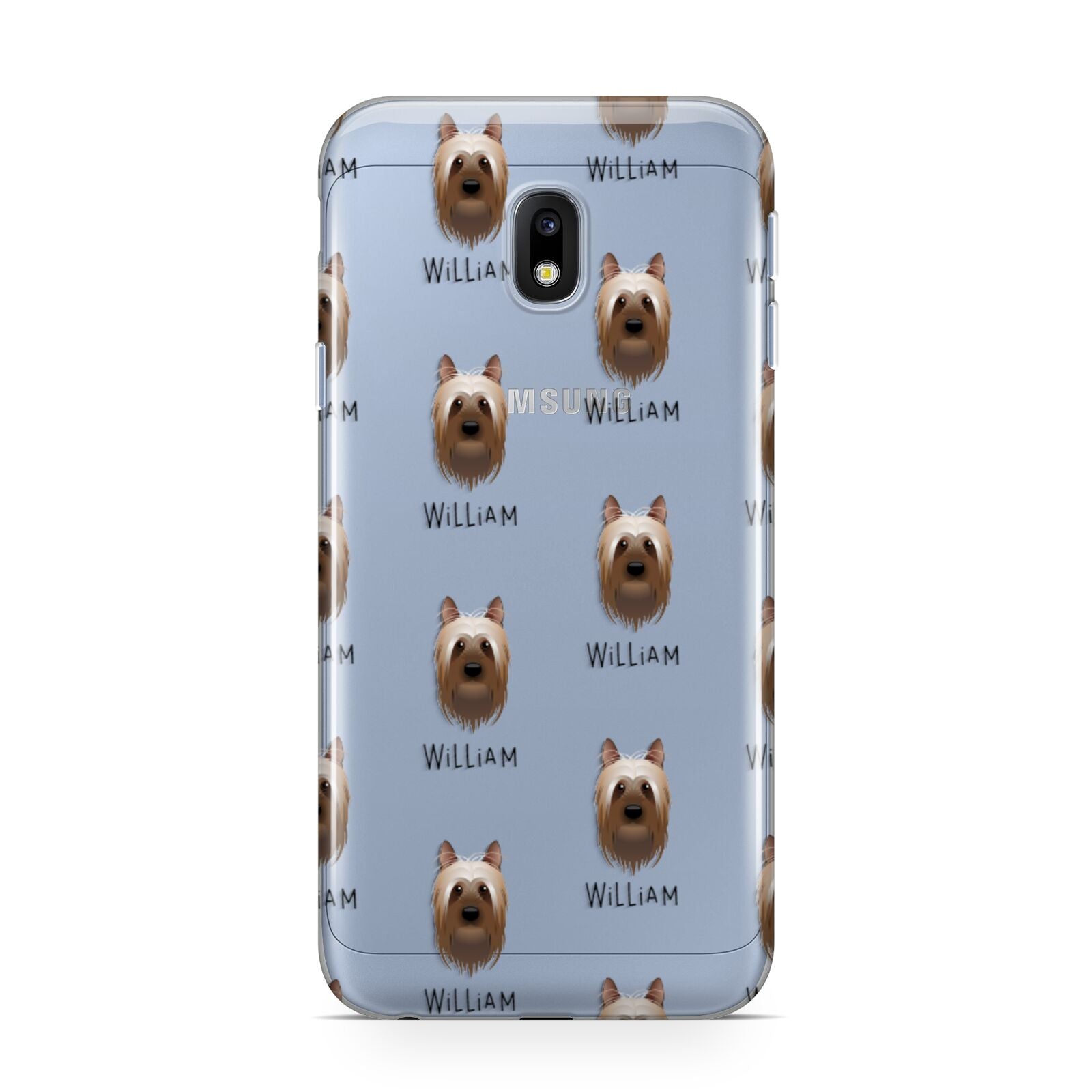 Australian Silky Terrier Icon with Name Samsung Galaxy J3 2017 Case