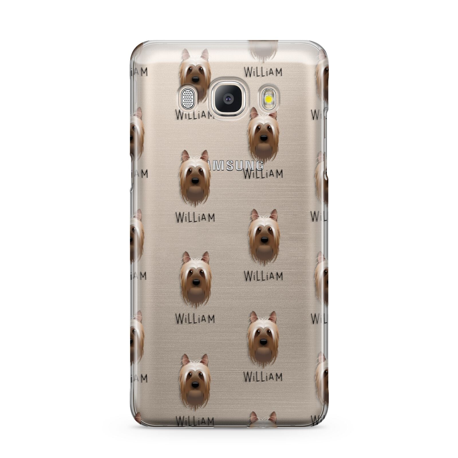 Australian Silky Terrier Icon with Name Samsung Galaxy J5 2016 Case