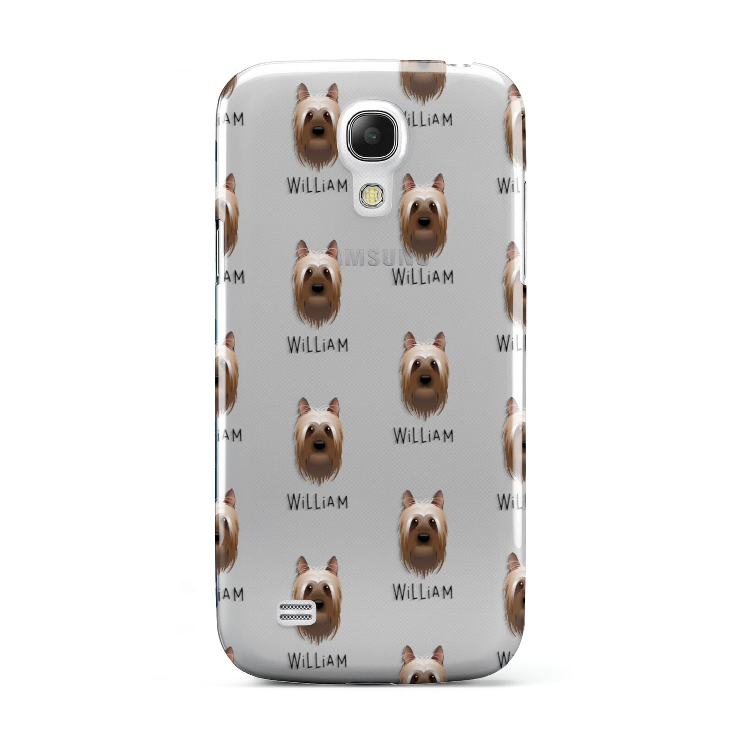 Australian Silky Terrier Icon with Name Samsung Galaxy S4 Mini Case