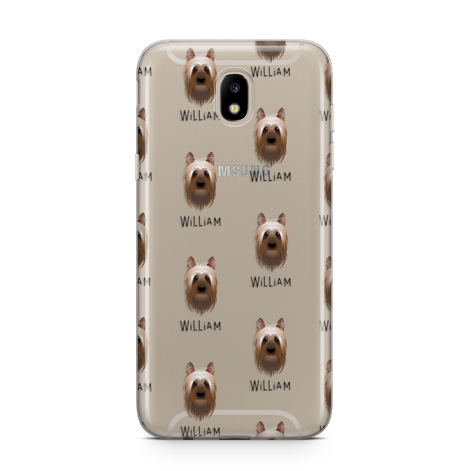 Australian Silky Terrier Icon with Name Samsung J5 2017 Case