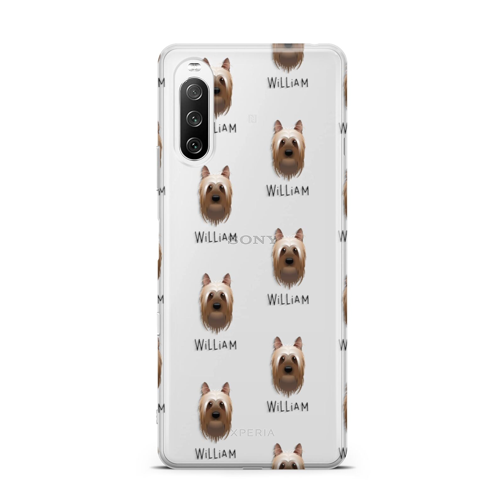 Australian Silky Terrier Icon with Name Sony Xperia 10 III Case