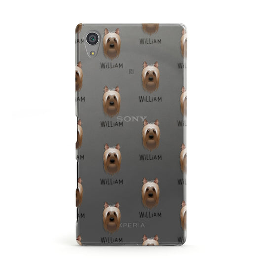 Australian Silky Terrier Icon with Name Sony Xperia Case