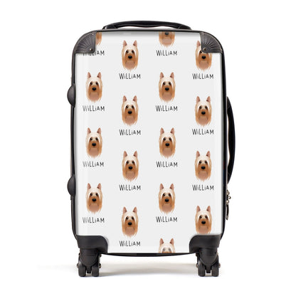 Australian Silky Terrier Icon with Name Suitcase