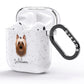 Australian Silky Terrier Personalised AirPods Glitter Case Side Image