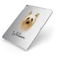 Australian Silky Terrier Personalised Apple iPad Case on Silver iPad Side View