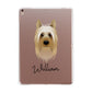 Australian Silky Terrier Personalised Apple iPad Rose Gold Case