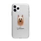 Australian Silky Terrier Personalised Apple iPhone 11 Pro in Silver with Bumper Case
