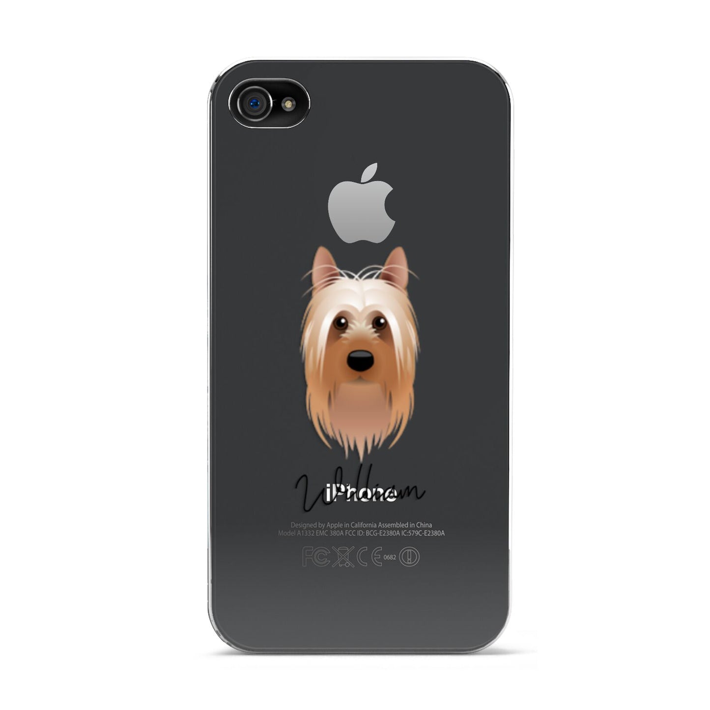 Australian Silky Terrier Personalised Apple iPhone 4s Case