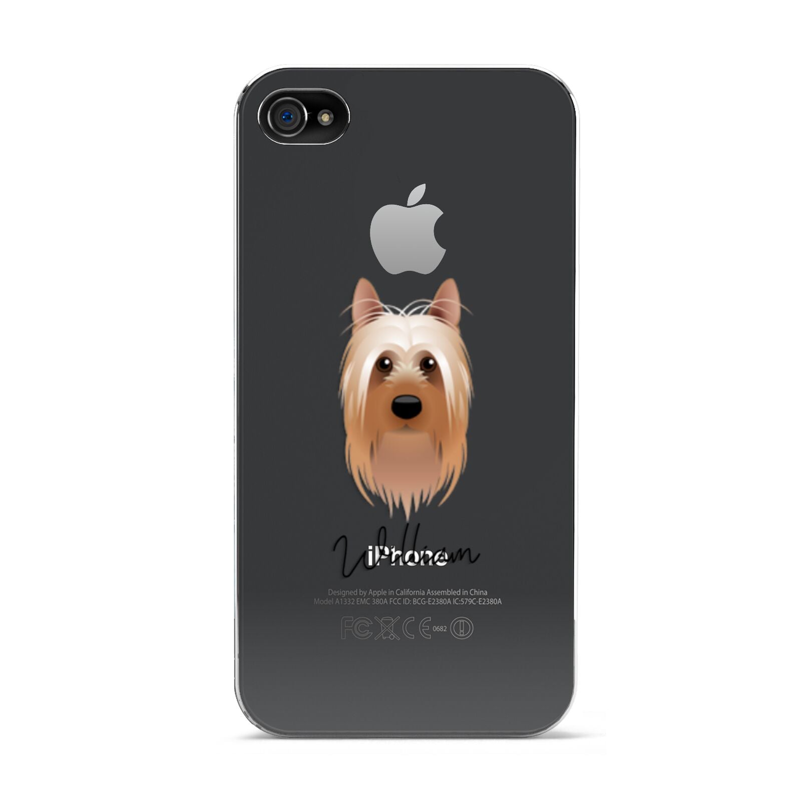 Australian Silky Terrier Personalised Apple iPhone 4s Case
