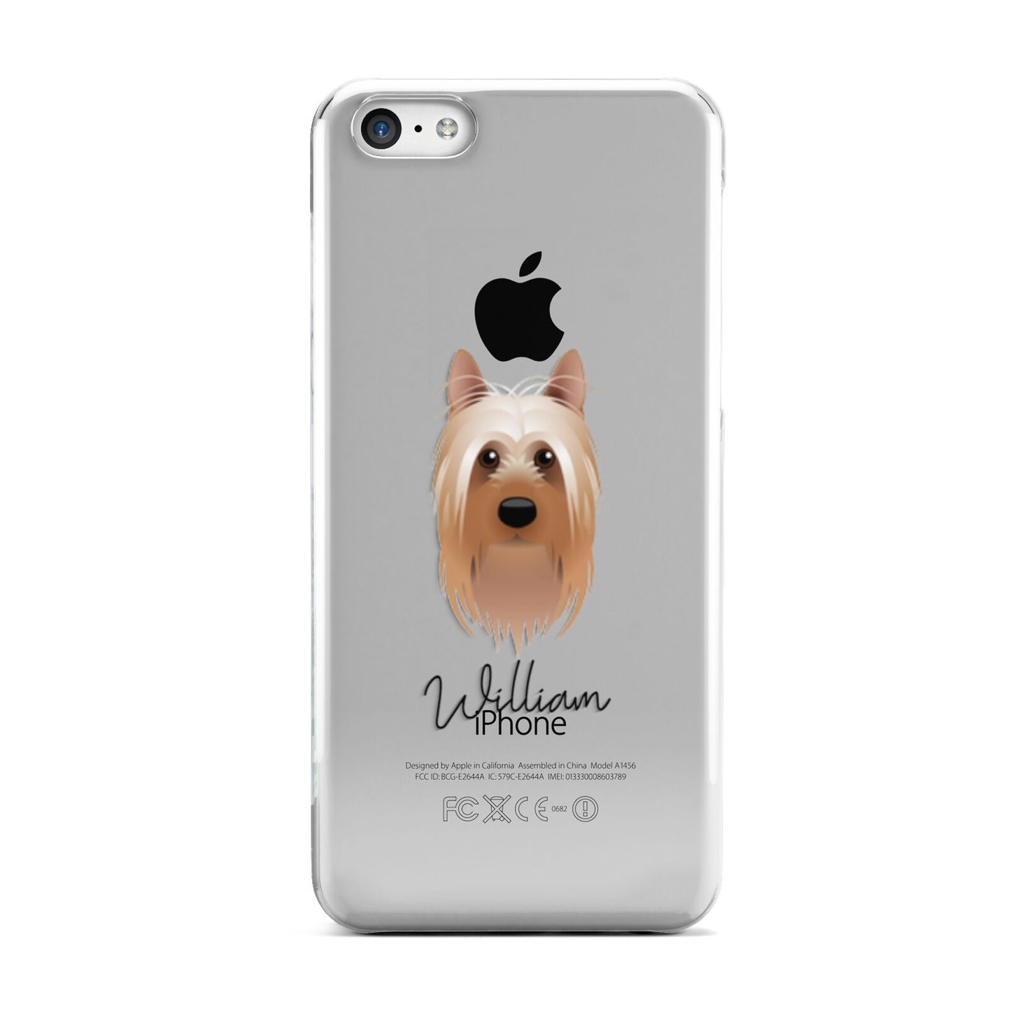 Australian Silky Terrier Personalised Apple iPhone 5c Case