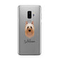 Australian Silky Terrier Personalised Samsung Galaxy S9 Plus Case on Silver phone