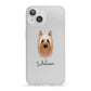Australian Silky Terrier Personalised iPhone 13 Clear Bumper Case