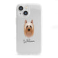 Australian Silky Terrier Personalised iPhone 13 Mini Clear Bumper Case