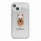 Australian Silky Terrier Personalised iPhone 13 TPU Impact Case with White Edges