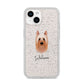 Australian Silky Terrier Personalised iPhone 14 Glitter Tough Case Starlight