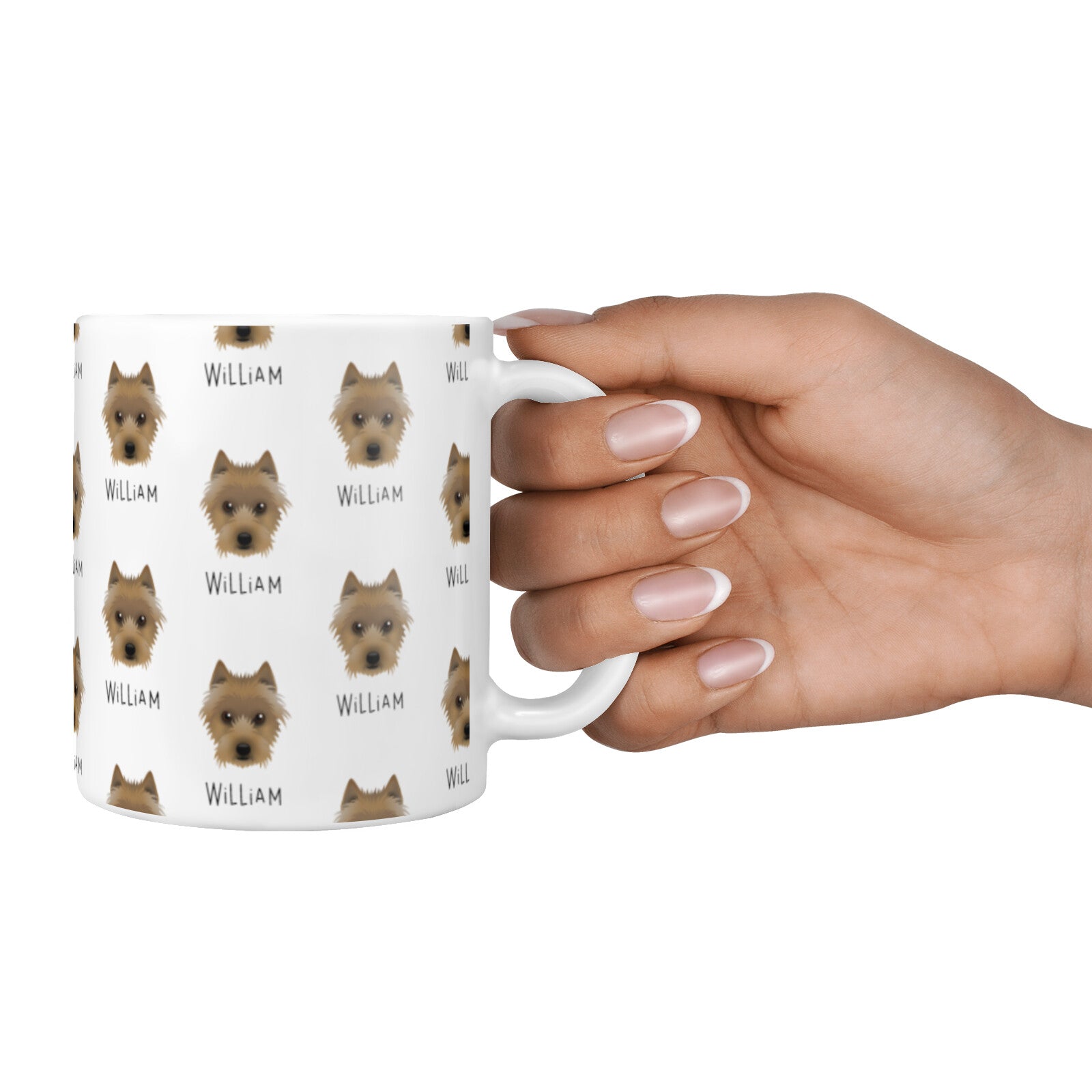 Australian Terrier Icon with Name 10oz Mug Alternative Image 4