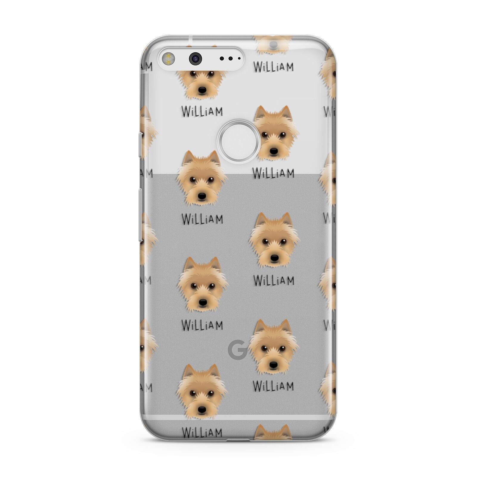 Australian Terrier Icon with Name Google Pixel Case