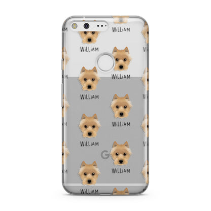 Australian Terrier Icon with Name Google Pixel Case