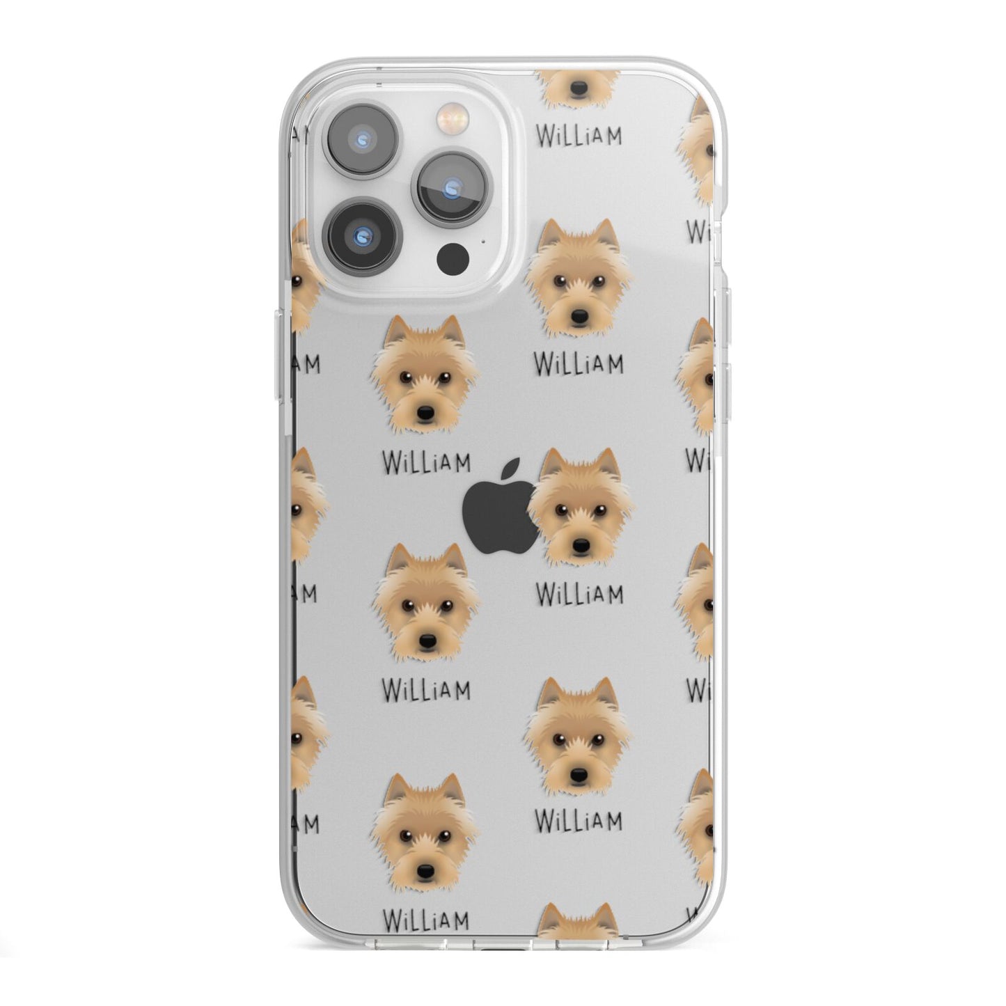 Australian Terrier Icon with Name iPhone 13 Pro Max TPU Impact Case with White Edges