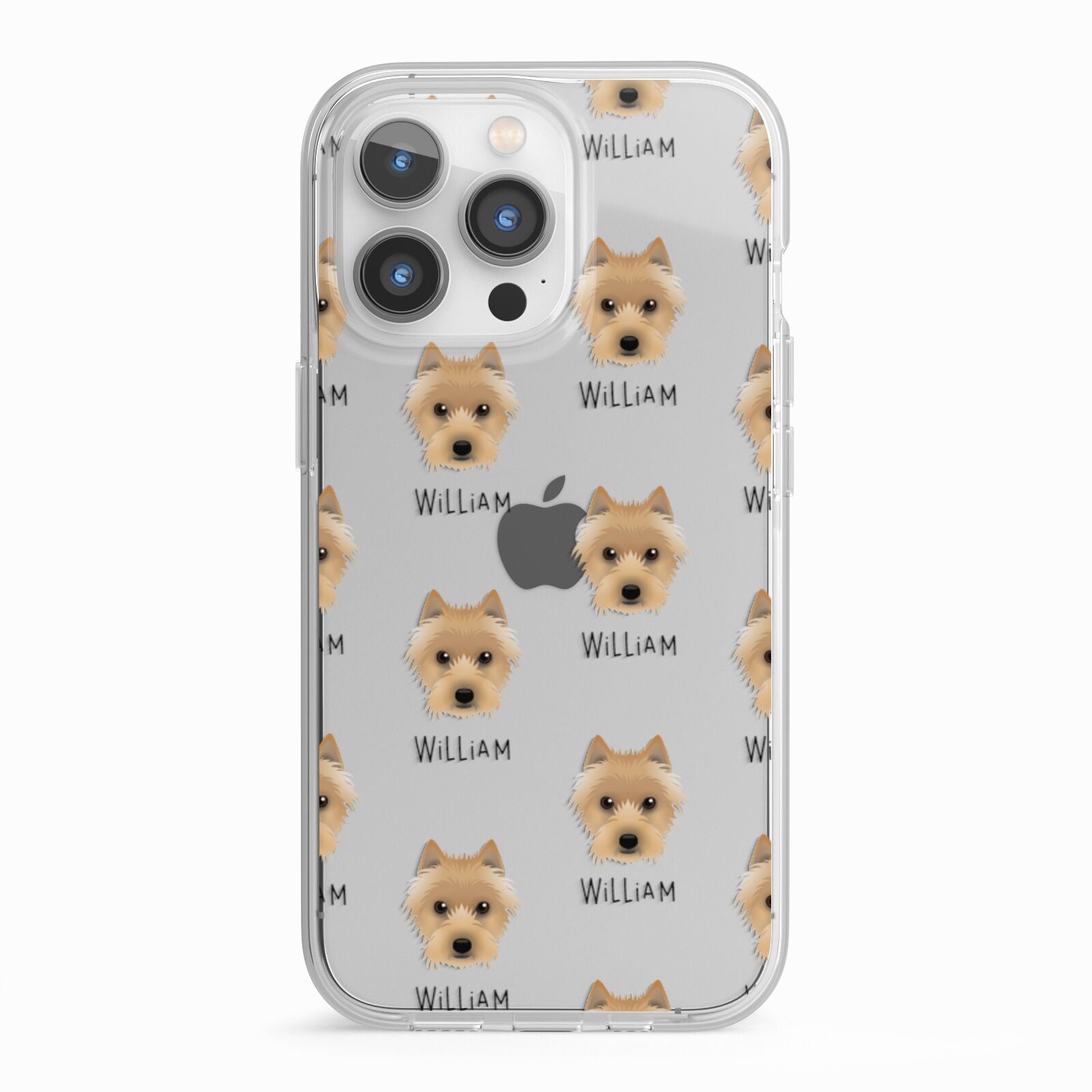 Australian Terrier Icon with Name iPhone 13 Pro TPU Impact Case with White Edges
