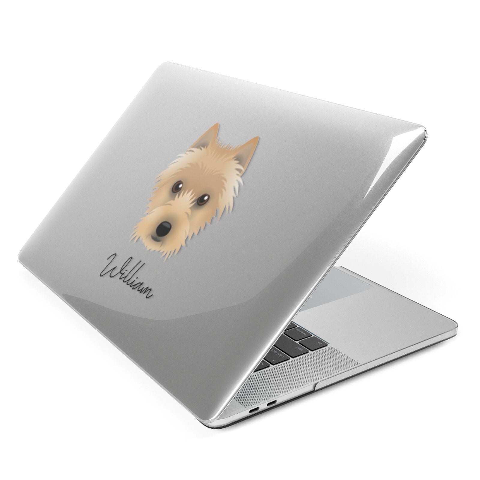 Australian Terrier Personalised Apple MacBook Case Side View