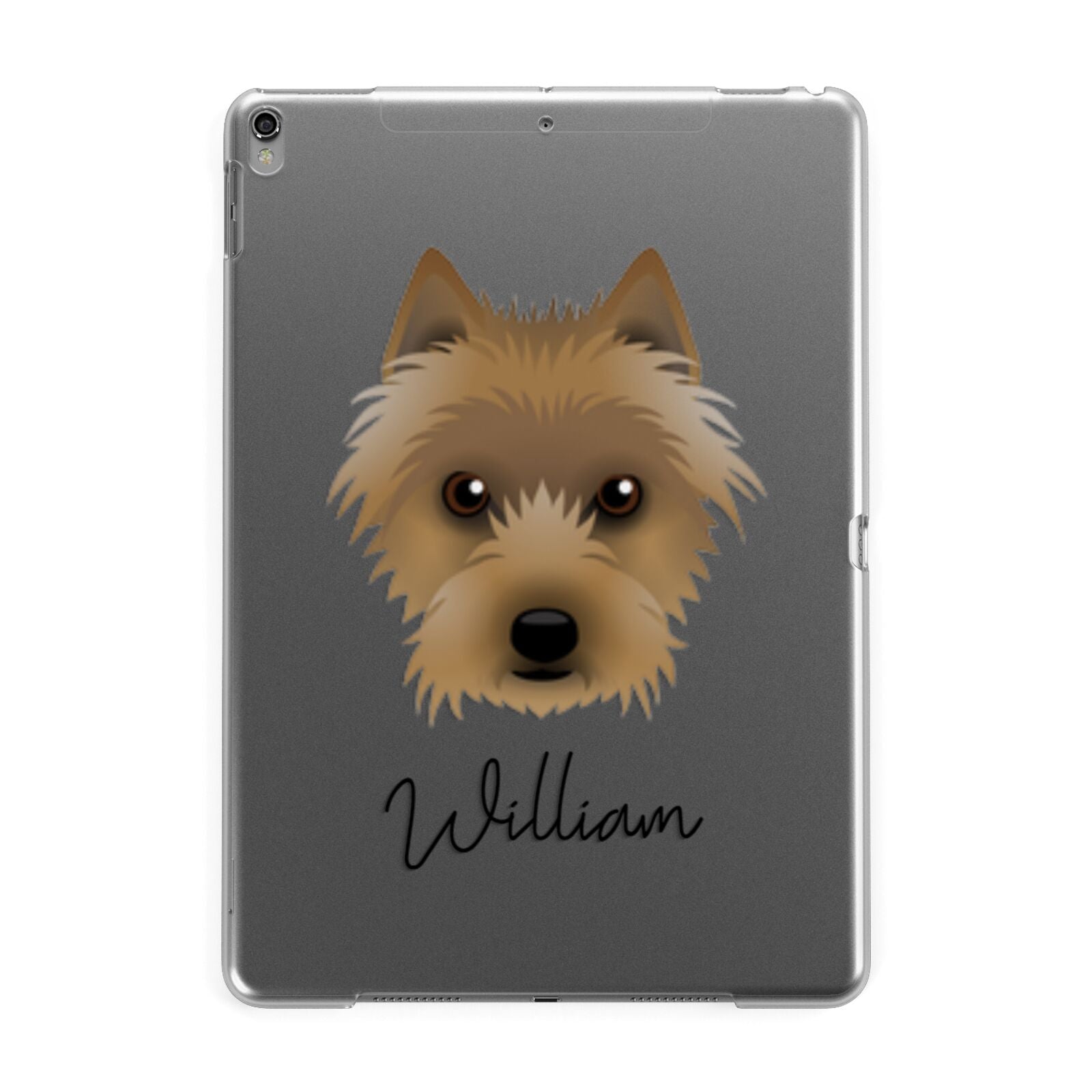 Australian Terrier Personalised Apple iPad Grey Case