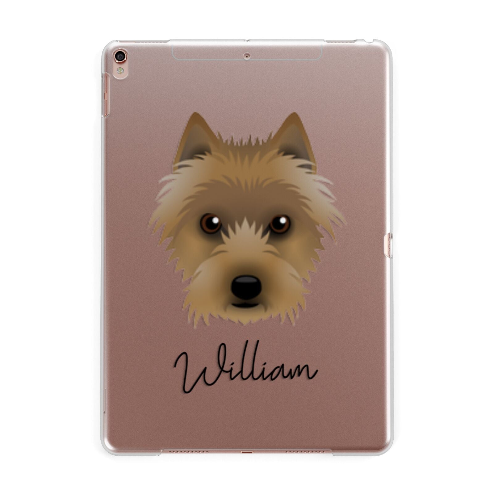 Australian Terrier Personalised Apple iPad Rose Gold Case
