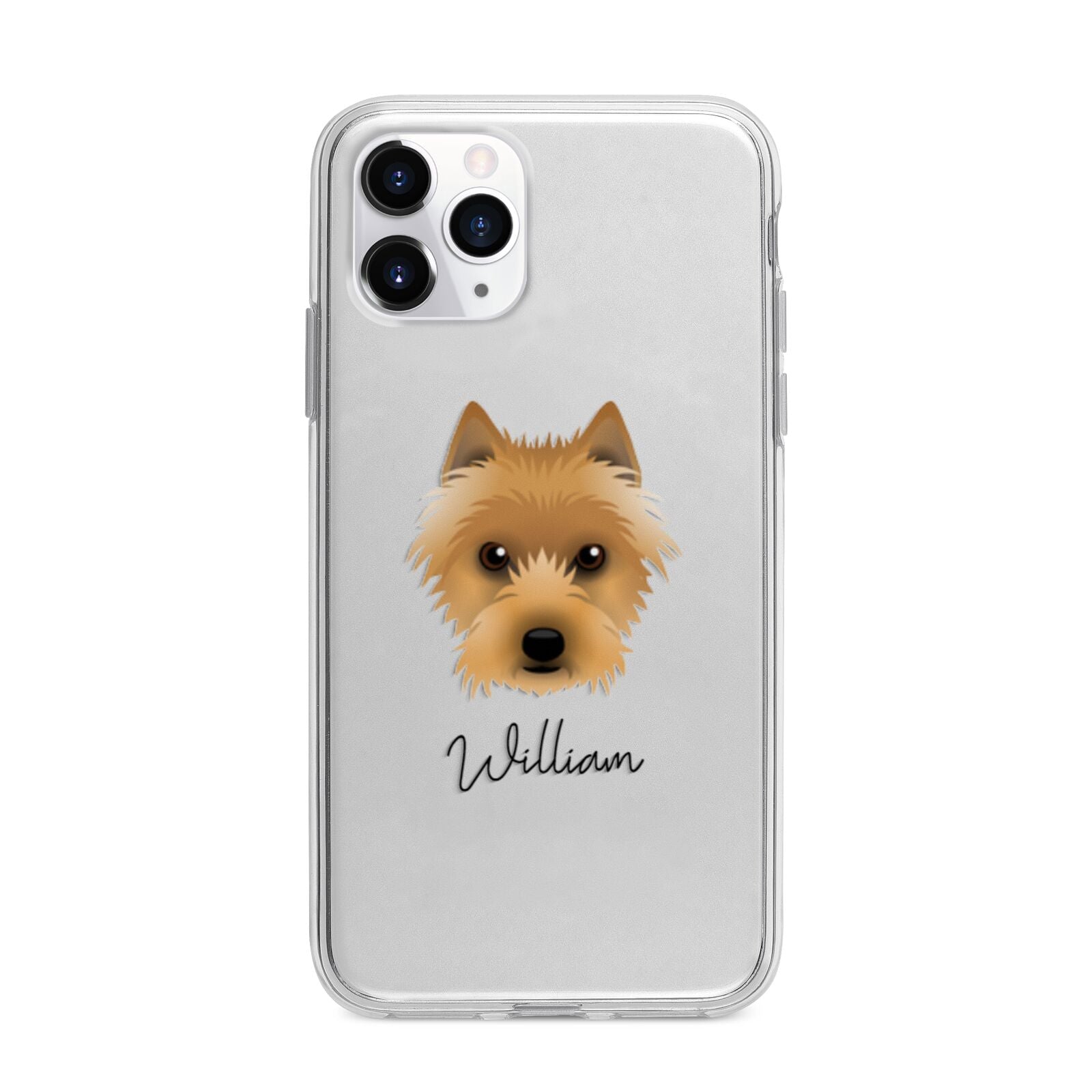 Australian Terrier Personalised Apple iPhone 11 Pro in Silver with Bumper Case