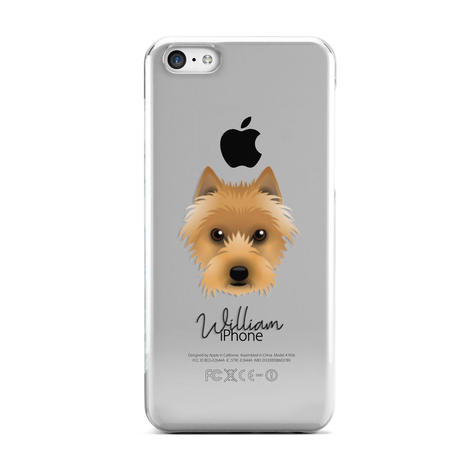 Australian Terrier Personalised Apple iPhone 5c Case