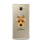 Australian Terrier Personalised Samsung Galaxy A7 2016 Case on gold phone