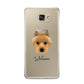Australian Terrier Personalised Samsung Galaxy A9 2016 Case on gold phone