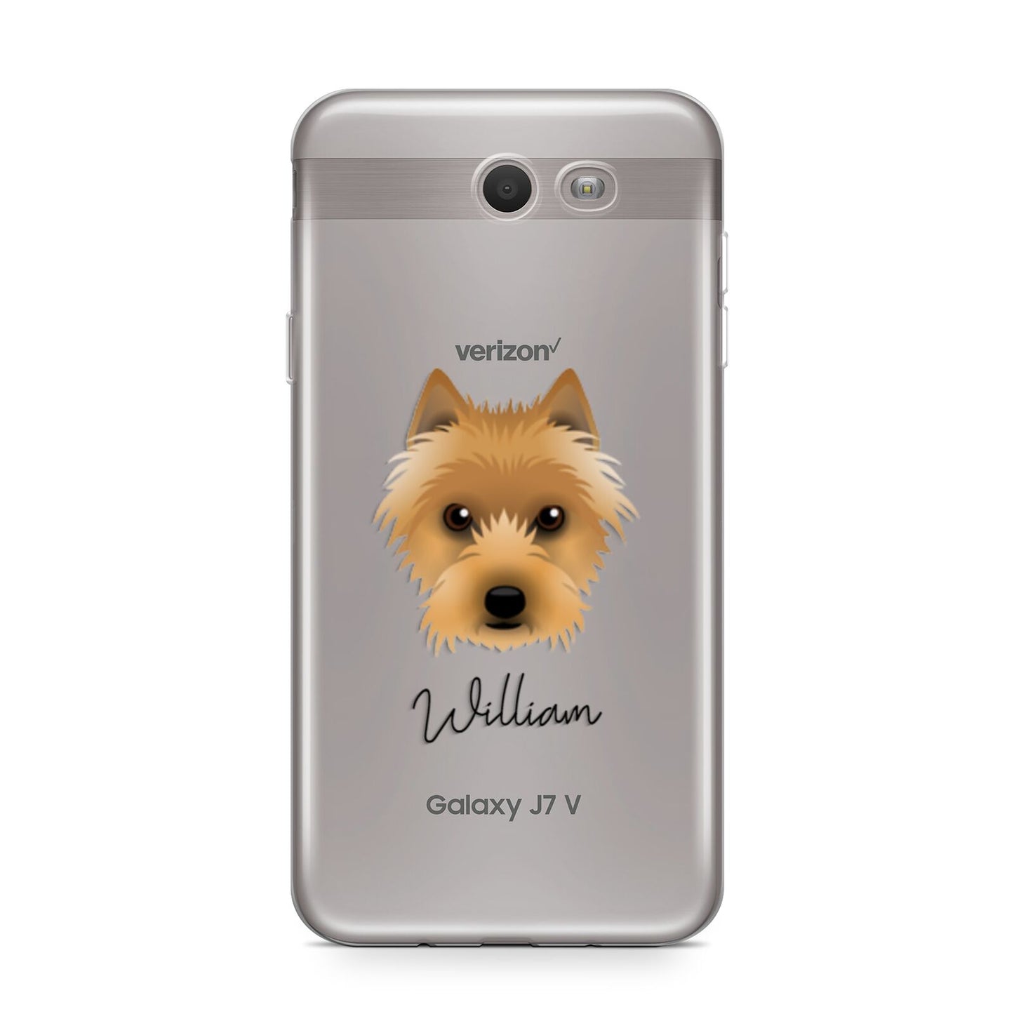 Australian Terrier Personalised Samsung Galaxy J7 2017 Case
