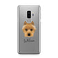 Australian Terrier Personalised Samsung Galaxy S9 Plus Case on Silver phone