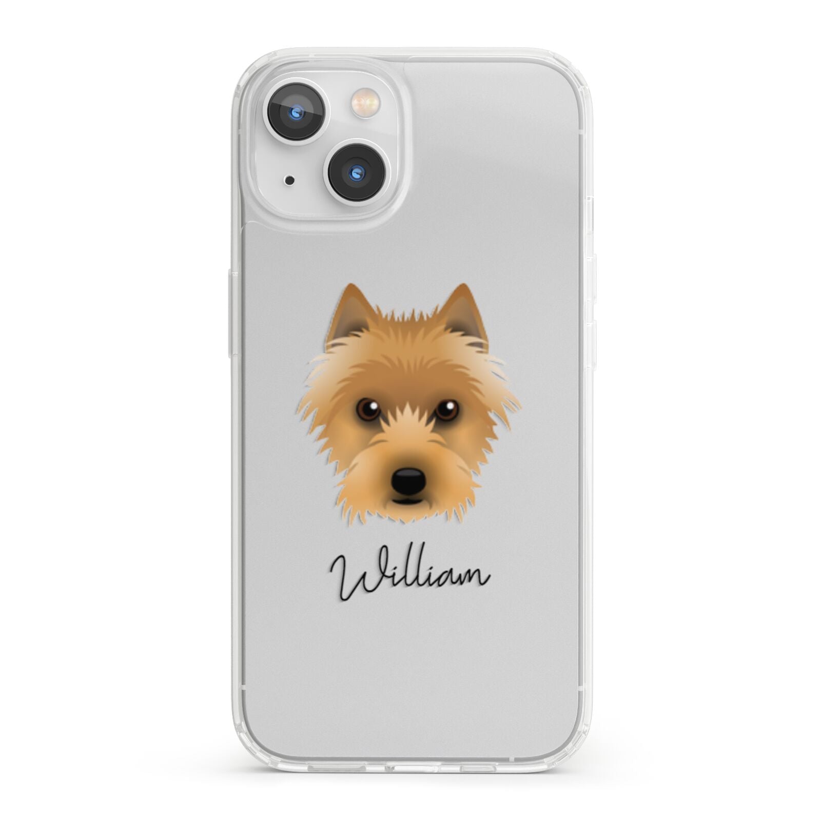 Australian Terrier Personalised iPhone 13 Clear Bumper Case