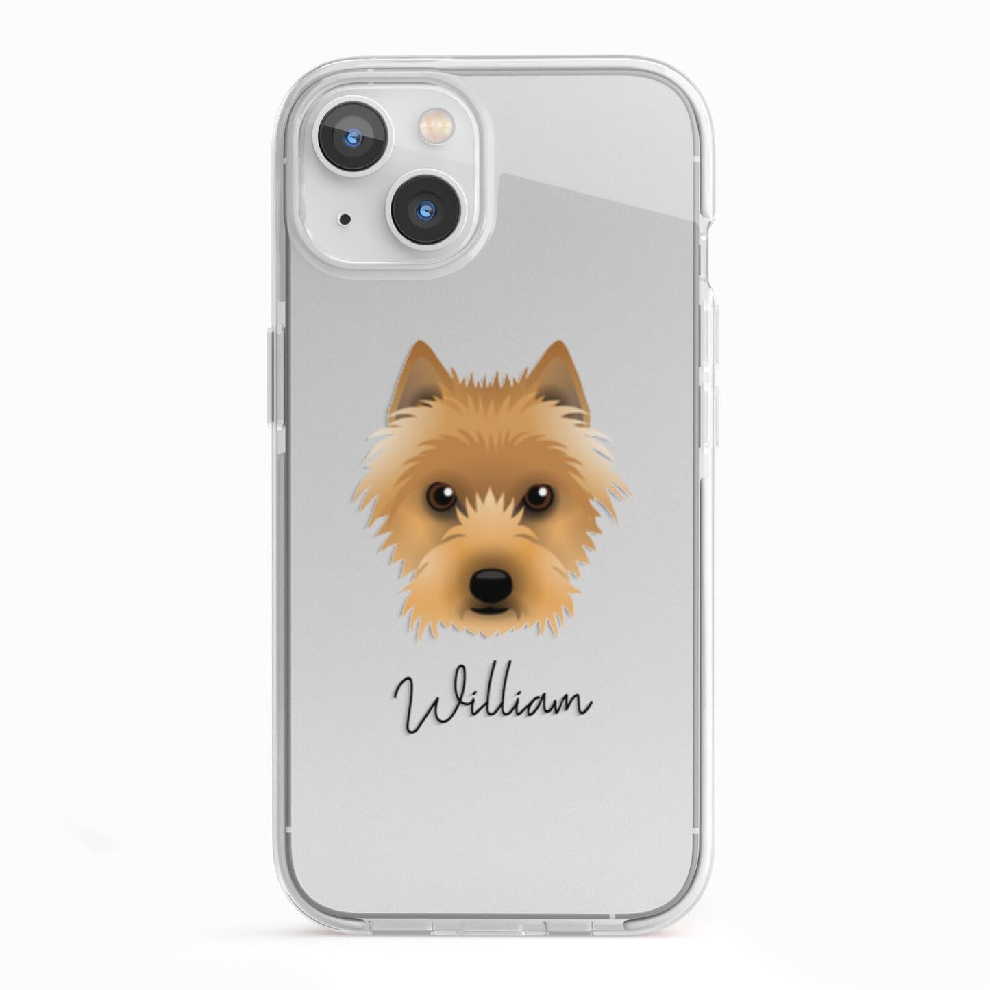 Australian Terrier Personalised iPhone 13 TPU Impact Case with White Edges