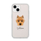 Australian Terrier Personalised iPhone 14 Clear Tough Case Starlight