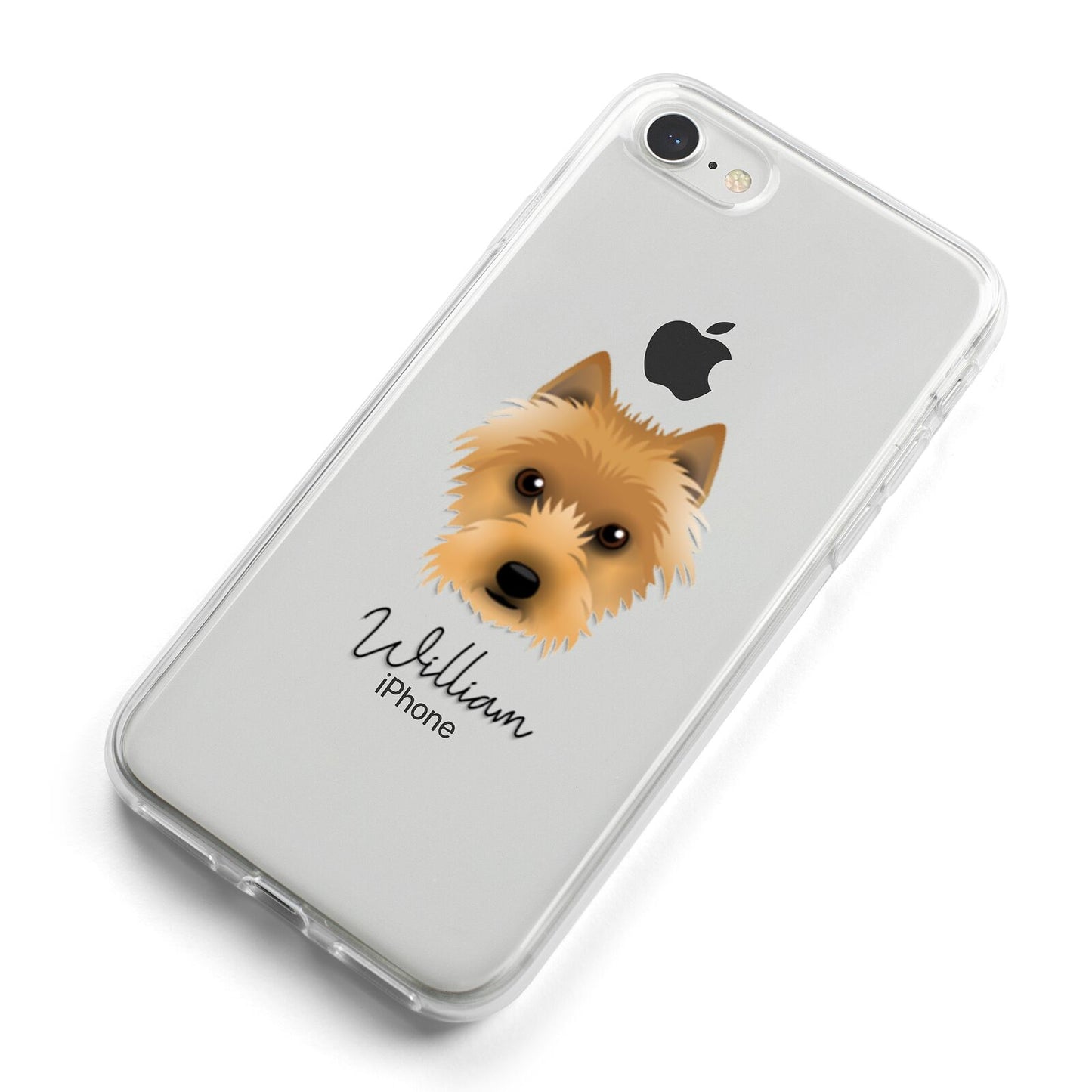 Australian Terrier Personalised iPhone 8 Bumper Case on Silver iPhone Alternative Image